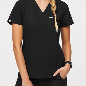 Figs Scrub Top-women’s Hunter Green Small Catarina one pocket;EUC; worn twice